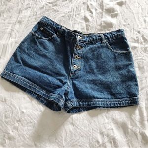 Vintage | 90’s Button Front Mom Jean Shorts